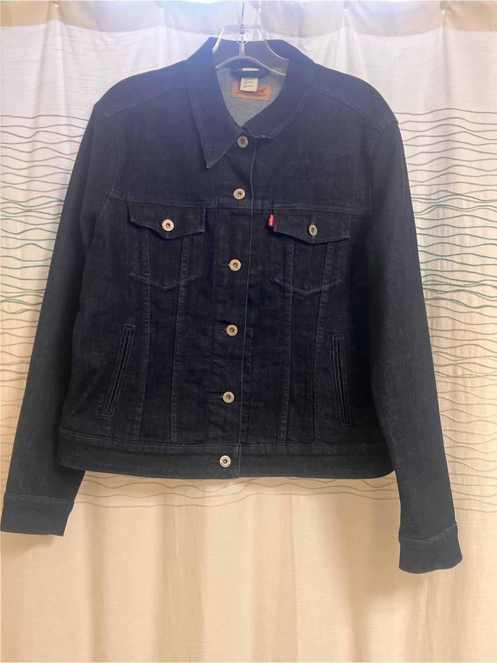 Levi's Women's Navy Blue Denim Trucker Jacket